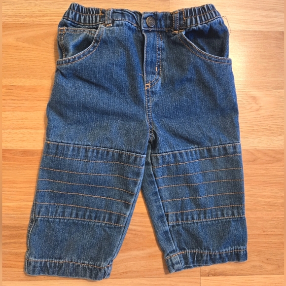 Vintage Y2K early 2000s baseball themed blue jeans - Picture 2 of 4
